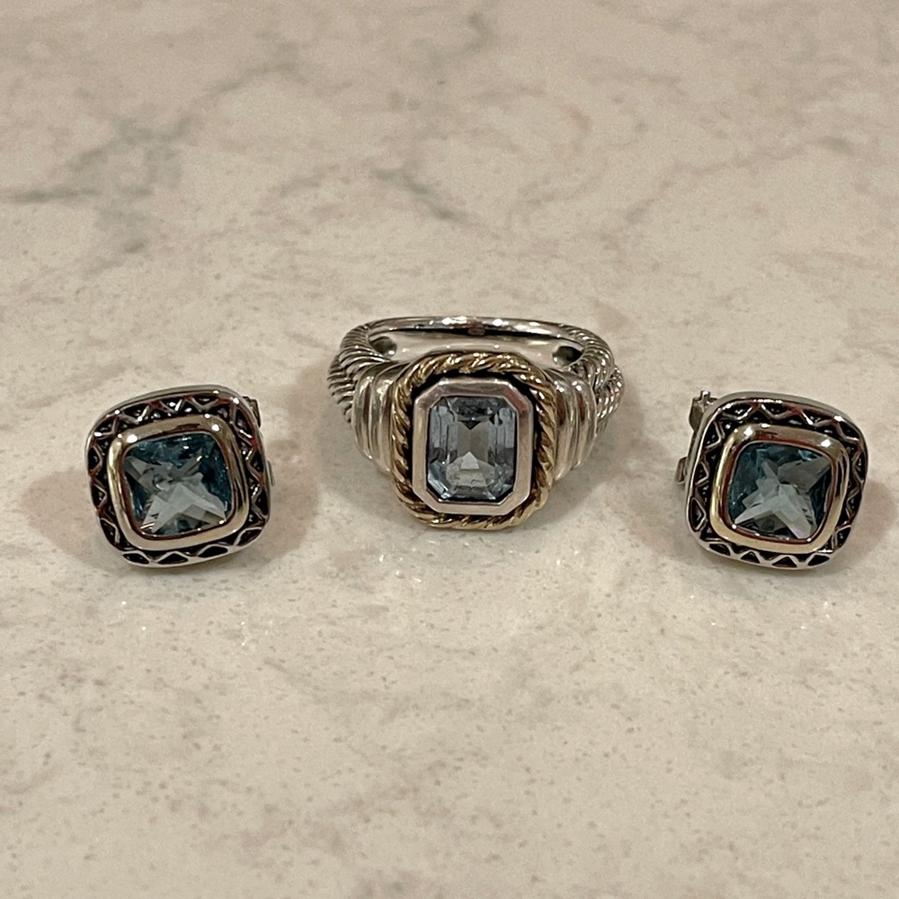 Designer Inspired Ring and Earring Set
